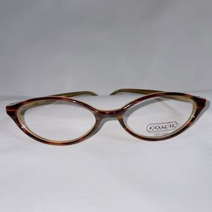 Coach frames with stock lens. Hinges are perfect. Light wear.